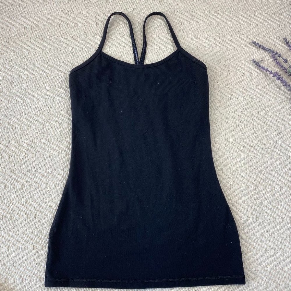 Lululemon Size 4 Black Built in Bra Tank